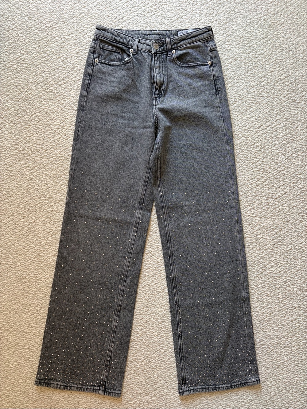 Vero Moda Wide-Leg Studded Jeans